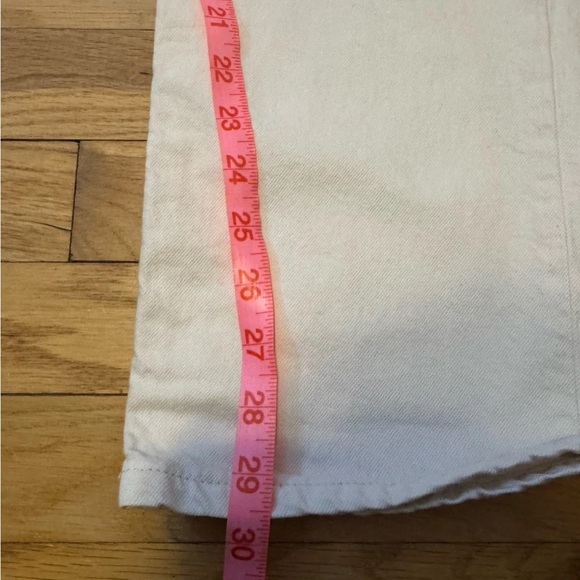 Reformation Abby High Rise ivory Straight Leg Jeans sz 26 - Picture 7 of 7